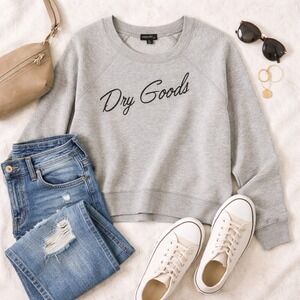 Dry Goods Oversized Sweatshirt Gray Womens Medium- Cozy Capsule Piece Staple